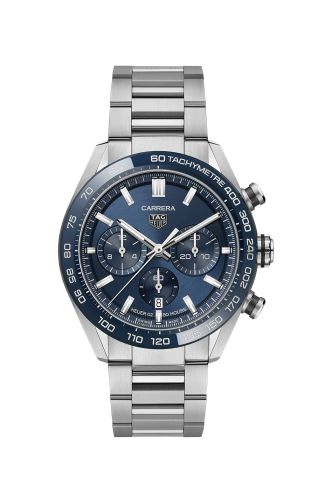 TAG Heuer Carrera Calibre Heuer 02 44 Stainless Steel / Blue / Bracelet